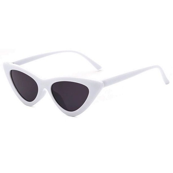 Accessories Boutique White Slim Cat Eye Sunglasses Poshmark